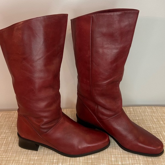 Shelly Leather Mid-Calf BootsOxblood BurgundyWomen’s 10WMade in Brazil